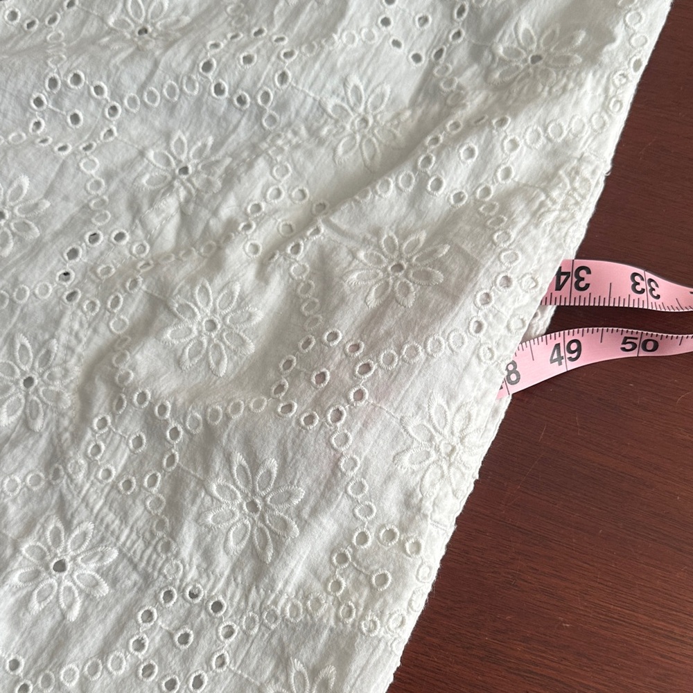 Tommy Bahama White Eyelet Swim Coverup, S - Picture 8 of 8